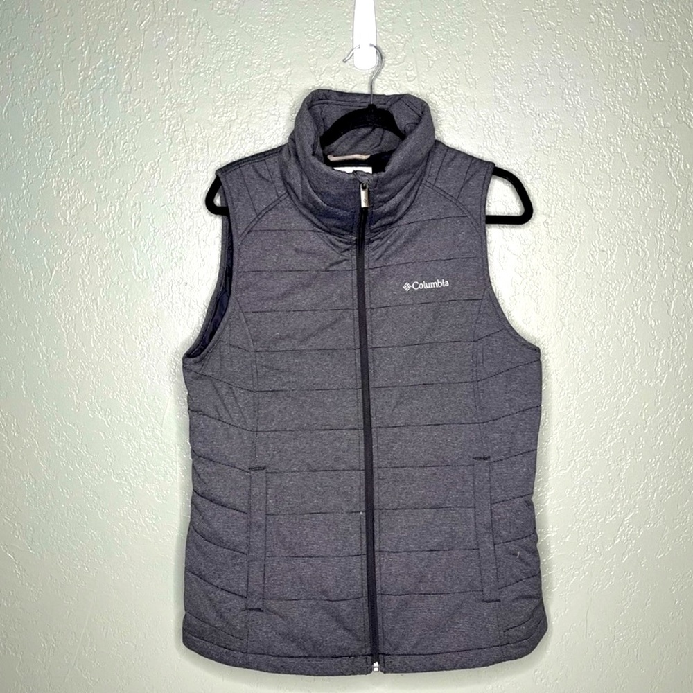 Columbia Vest Striped Cozy Fall Zip Up